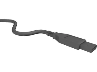 Generic USB Plug 3D Model preview