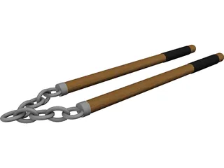 Nunchucks 3D Model preview
