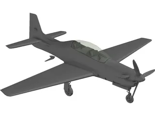 Embraer EMB 312 Tucano 3D Model preview