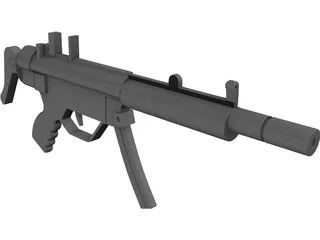 H&K MP5 3D Model preview