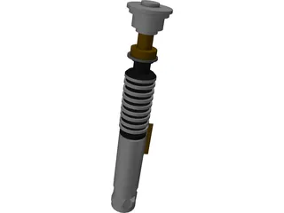 Luke Skywalker Lightsaber 3D Model preview