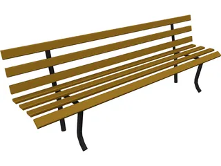 Bench 3D Model preview