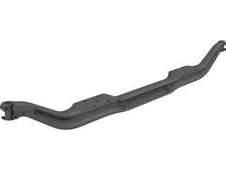 Front Axle 3D Model preview
