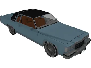 Cadillac DeVille Coupe (1984) 3D Model preview