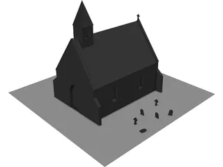 Scotish Chapel 3D Model preview