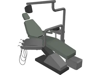 Odontological Chair 3D Model preview