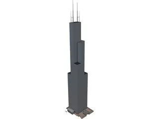 Sears Tower 3D Model preview
