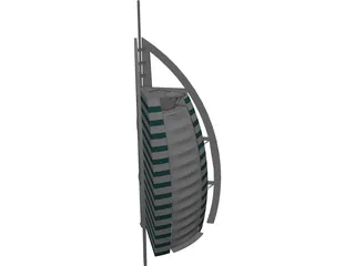 Burj al arab 3D Model preview