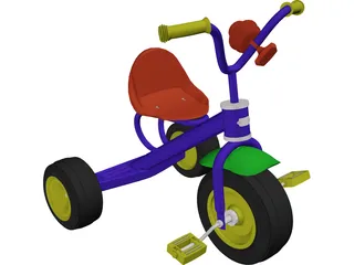 Childs Bike 3D Model preview