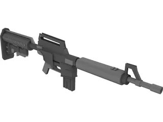 M4A1 3D Model preview
