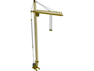 Tower Crane 3D Model preview