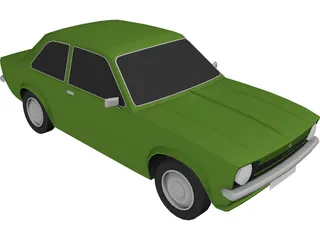 Opel Kadett C (1973) 3D Model preview