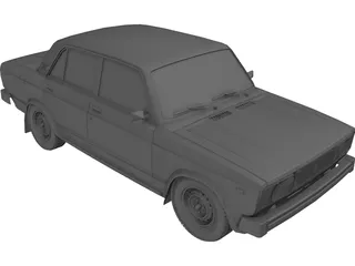 VAZ 2105 3D Model preview