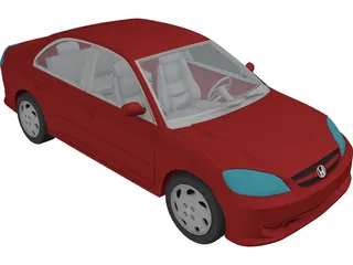 Honda Civic (2005) 3D Model preview