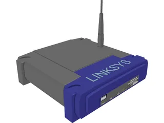 Linksys WRT54G 3D Model preview