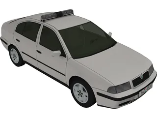 Skoda Octavia Police (1999) 3D Model preview