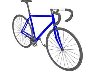 Bike Road 3D Model preview