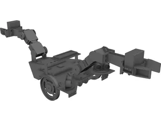 Robot - Autonomous Construction Vehicle 3D Model preview