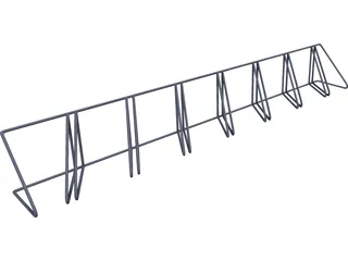 Bike Rack 3D Model preview