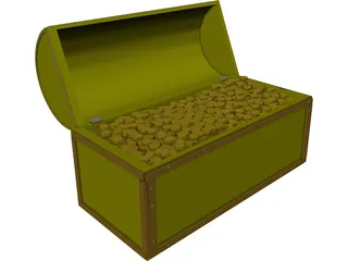 Treasure Chest 3D Model preview