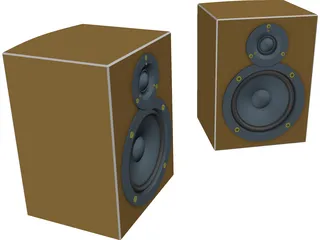 Speakers 3D Model preview