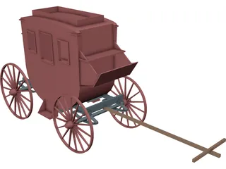Stagecoach 3D Model preview