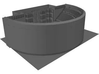 Bosra Ancient Theatre 3D Model preview