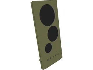 Digital Clock with Temperature and Date 3D Model preview