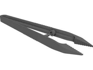 Hospital Tweezer 3D Model preview