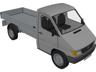 Mercedes-Benz Truck 3D Model preview
