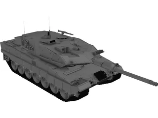 Leopard 2A6 3D Model preview