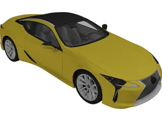 Lexus LC 500 (2017) 3D Model preview