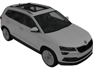 Skoda Karoq (2018) 3D Model preview
