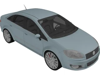 Fiat Linea (2007) 3D Model preview