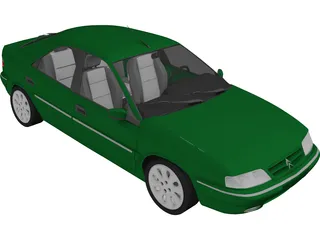 Citroen Xantia (2001) 3D Model preview