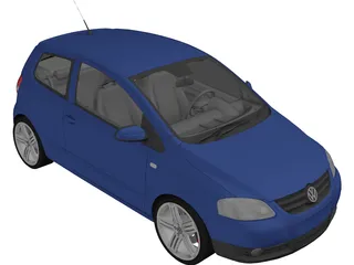 Volkswagen Fox (2005) 3D Model preview