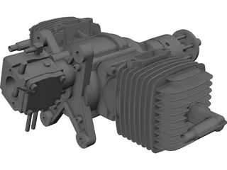 ZDZ 112cc Engine 3D Model preview