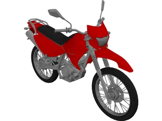 Yamaha XTZ 125 3D Model preview