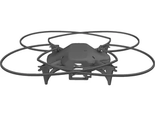 Quadrocopter Body 3D Model preview