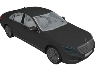 Mercedes-Benz S500 3D Model preview