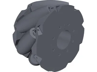 Mecanum Wheels 3D Model preview