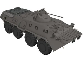 BTR-80 Armored Personnel Carrier 3D Model preview