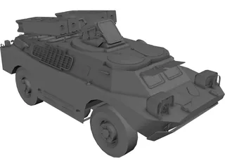 9K31 Strela-1 3D Model preview