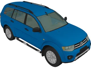 Mitsubishi Montero Sport (2013) 3D Model preview