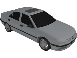 Peugeot 406 3D Model preview