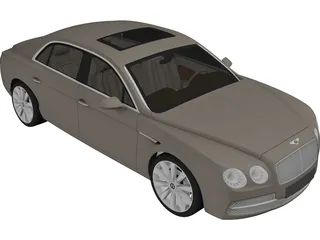 Bentley Continental Flying Spur (2014) 3D Model preview