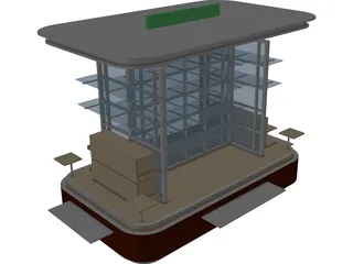 Kiosk 3D Model preview