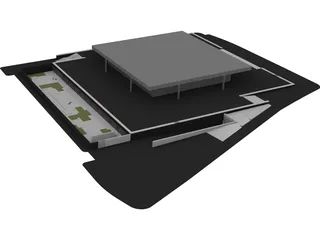 Neue Nationalgalerie 3D Model preview