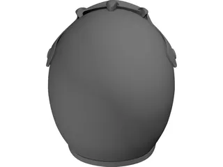 Helmet Motorbike 3D Model preview