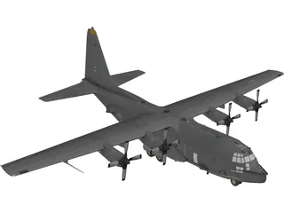Lockheed AC-130 Spooky 3D Model preview
